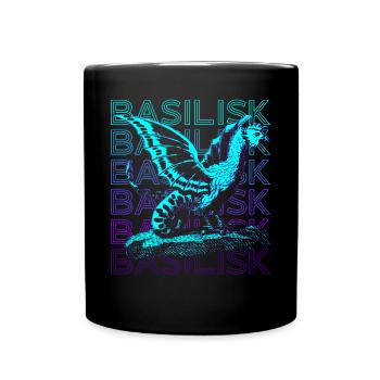 Basilisk Retro Cadeau - Mug uni - noir - Devant
