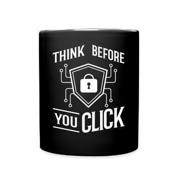 Informations sur la cybersécurité Ordinateur Sicherheit - Mug uni - noir - Devant