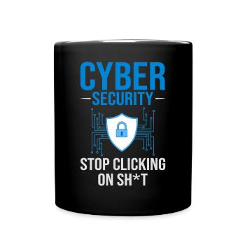 Informations sur la cybersécurité Ordinateur Sicherheit - Mug uni - noir - Devant