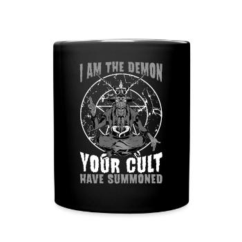 Baphomet Ziege Okkultes Geschenk - Tasse einfarbig - Schwarz - Vorne