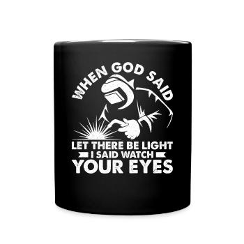 Lustiger Schweißer Schweißer Geschenk - Tasse einfarbig - Schwarz - Vorne