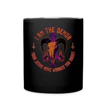 Baphomet-Geschenk - Tasse einfarbig - Schwarz - Vorne