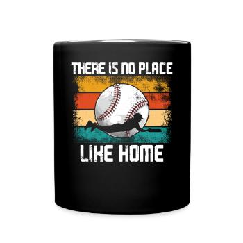 Baseball Fan Field Diamond Vintage - Tasse einfarbig - Schwarz - Vorne