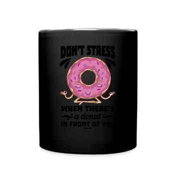 Donut - Tasse einfarbig - Schwarz - Vorne