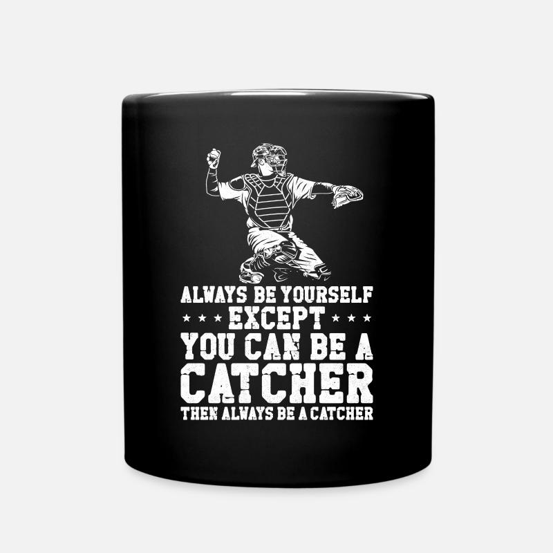 Baseball Fan Catcher Vintage - Tasse einfarbig - Schwarz