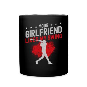 Baseball Fan Batter Vintage Votre - Mug uni - noir - Devant