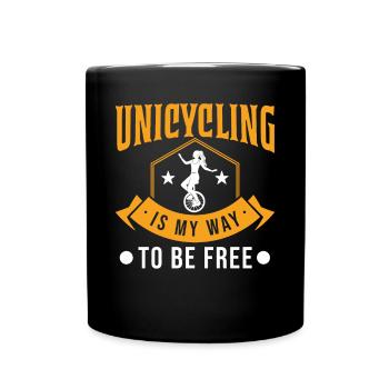 Unicycle Gift Unicycle Rider - Mug uni - noir - Devant