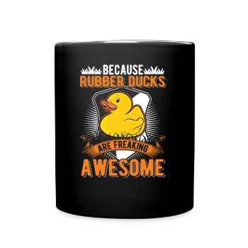 Cadeau Canard en caoutchoucQuietscheente Canard de bain - Mug uni - noir - Devant