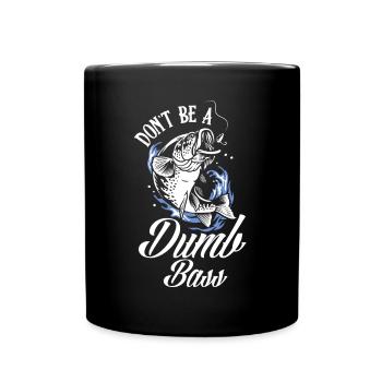 Fun Fishing Angler Fisherman Gift - Full Colour Mug - black - Front