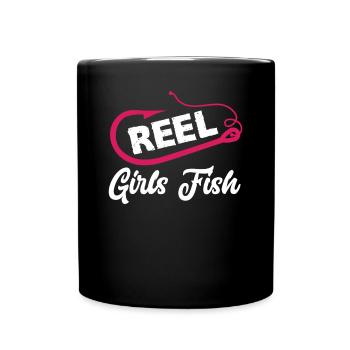 Fun Fishing Angler Fisherman Gift - Full Colour Mug - black - Front