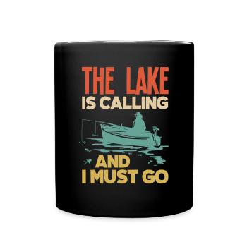 Fun Fishing Angler Fisherman Gift - Full Colour Mug - black - Front