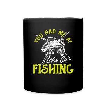 Fun Fishing Angler Fisherman Gift - Full Colour Mug - black - Front
