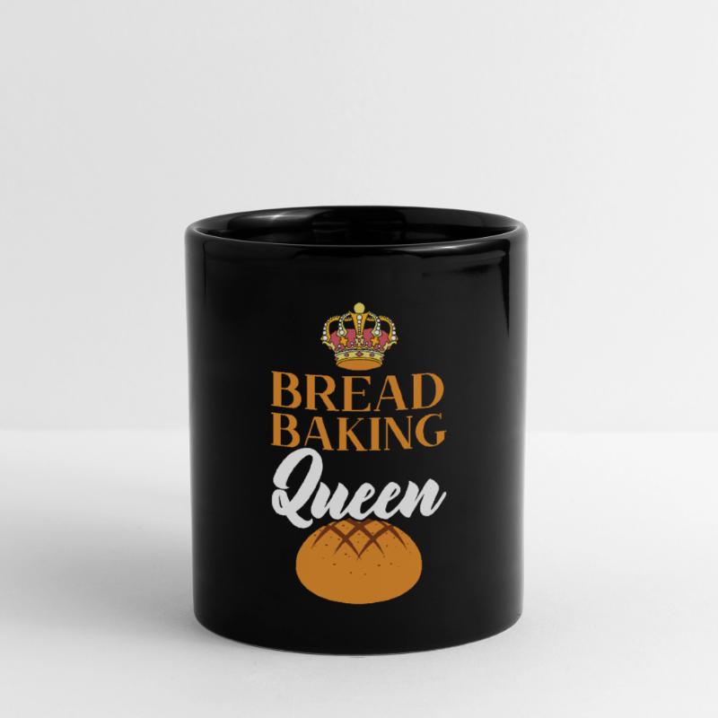 Bread Making Queen Baking Baker Bake Bakery Bread Full Colour Mug