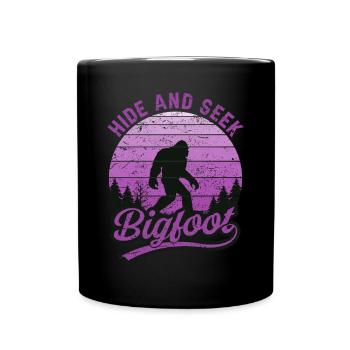 Cache-cache Bigfoot Nature Lovers Forest Nature - Mug uni - noir - Devant