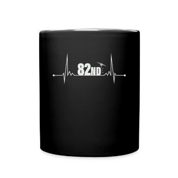 Parachutiste 82ND Heartbeat - Mug uni - noir - Devant