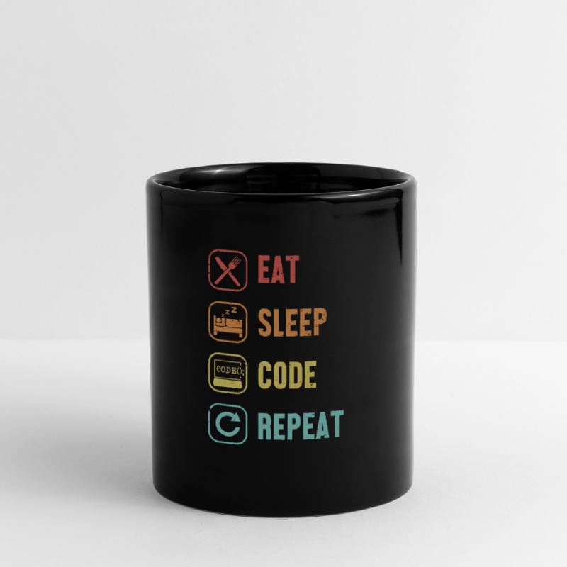 Eat Sleep Code Repeat Software Engineer Coder Mug uni