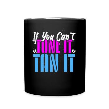 Tone It Tan It Airbrushing - Full Colour Mug - black - Front