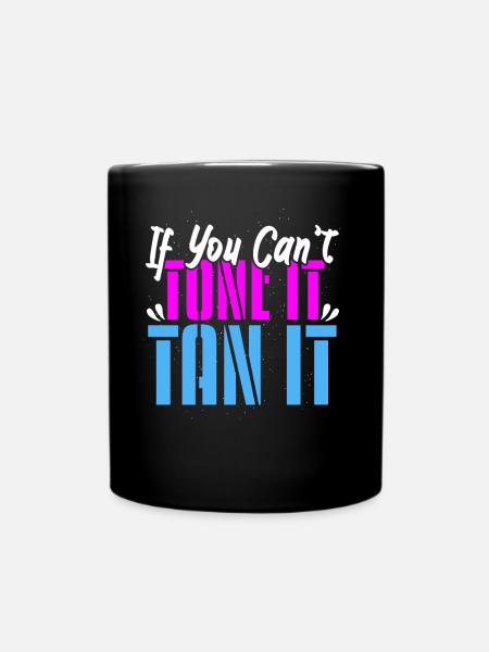 Tone It Tan It Airbrushing - Full Colour Mug - black