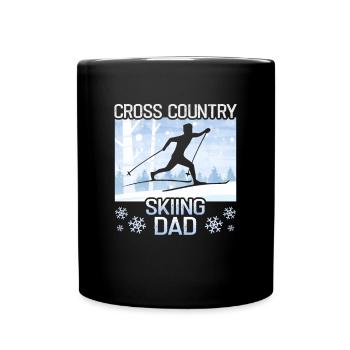 Cross-country biathlon cross-country skiers - Full Colour Mug - black - Front