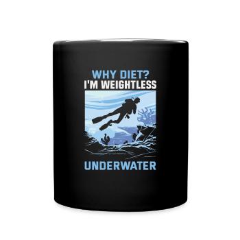 Instructeur de conception de plongée sous-marine Snorkeling - Mug uni - noir - Devant