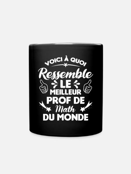 Voici Le meilleur Prof de Math du monde - Mug uni - noir