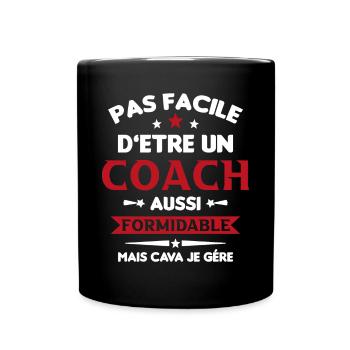 Coach Formidable Idée Cadeau Entraîneur Drôle - Mug uni - noir - Devant