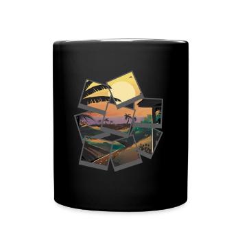 Sunset Beach Party Holiday - Tasse einfarbig - Schwarz - Vorne