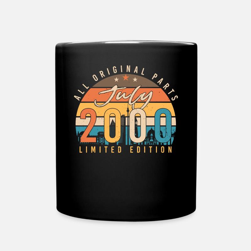 2000 Juillet Rétro - Mug uni - noir