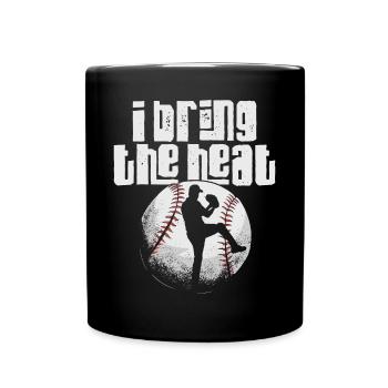 Baseball Fan Pitcher Vintage I - Tasse einfarbig - Schwarz - Vorne