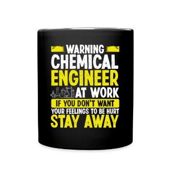 Funny Chemical Engineer Engineering - Full Colour Mug - black - Front
