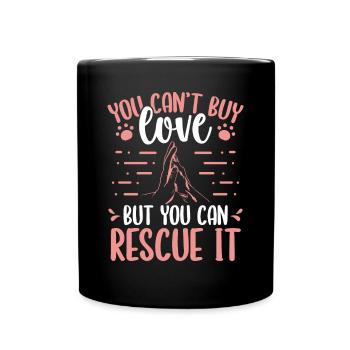 Sauvetage de chien Shetler Chien Adopter Des chiens Sauvetage d’animaux - Mug uni - noir - Devant