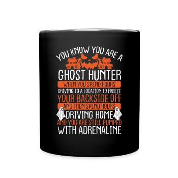 Halloween Ghost Hunter Caméra Drôle De Chasse aux Fantômes - Mug uni - noir - Devant