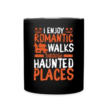 Chasse aux fantômes Lieux hantés Drôle chasseur de fantômes - Mug uni - noir - Devant