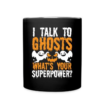 Ghost Hunting Ghost Lover Whats your Ghost Hunter - Full Colour Mug - black - Front