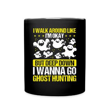 Halloween Ghost Hunting Camerca Ghost Hunter Kit - Full Colour Mug - black - Front