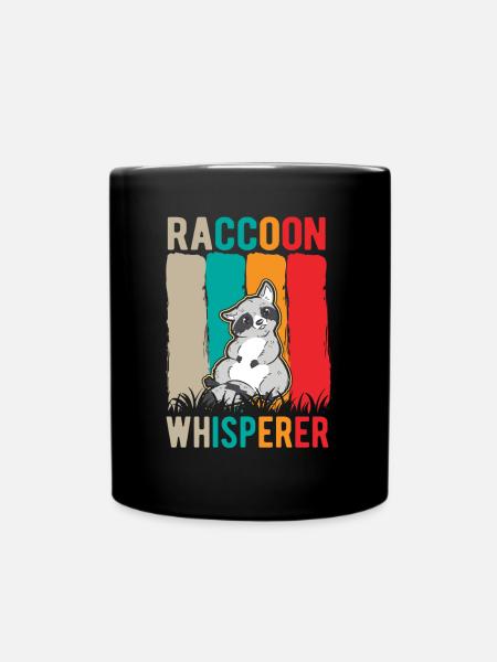Waschbär Flüsterer Raccoon Whisperer - Mug uni - noir