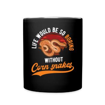 Corn Snake Cadeau Corn Snake - Mug uni - noir - Devant