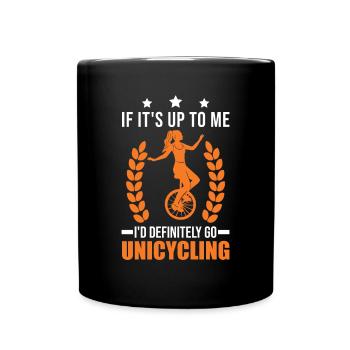 Unicycle Gift Unicycle Rider - Mug uni - noir - Devant