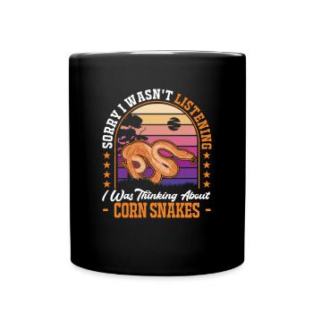 Corn Snake Cadeau Corn Snake - Mug uni - noir - Devant