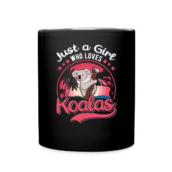 Koala Fille Koala Ours - Mug uni - noir - Devant