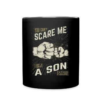 Père et Fils - Coup de poing Figure paternelle pour les pères - Mug uni - noir - Devant