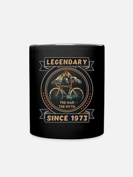 Vélo 1973 Cyclisme Vélo de route Cyclisme Anniversaire - Mug uni - noir