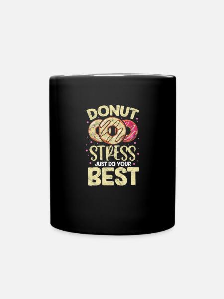 Donut - Tasse einfarbig - Schwarz