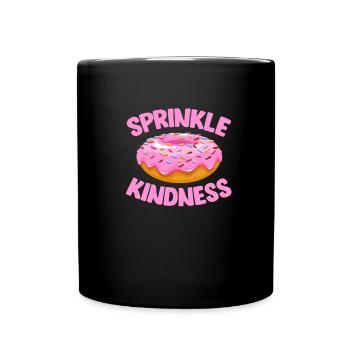 Donut Sweets Donuts Food Baker Gift - Full Colour Mug - black - Front
