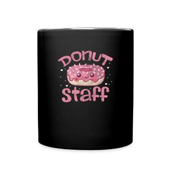 Donut - Tasse einfarbig - Schwarz - Vorne