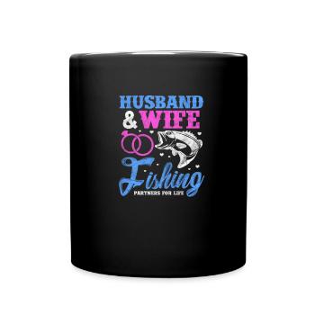 Mariage de pêcheur - Mug uni - noir - Devant