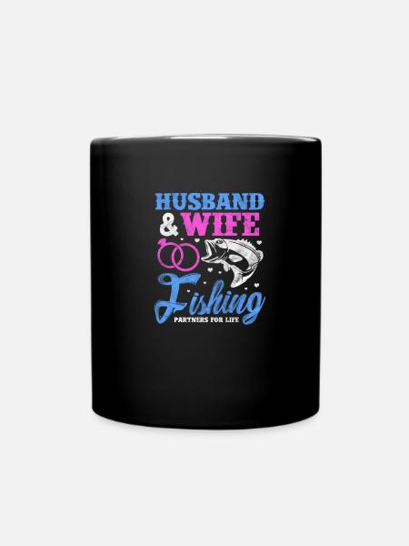 Angler Ehe - Tasse einfarbig - Schwarz