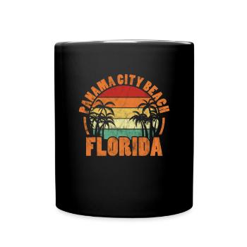 Floride Usa Miami America Cadeau de voyage de vacances - Mug uni - noir - Devant
