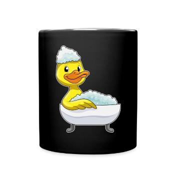 Baignoire de bain pour canards - Mug uni - noir - Devant