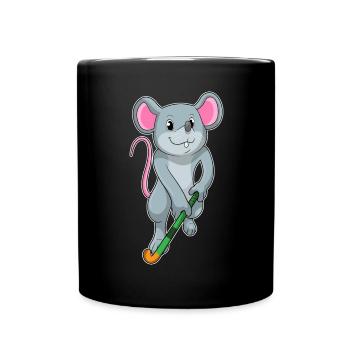 Bâton de hockey sur gazon Rat - Mug uni - noir - Devant